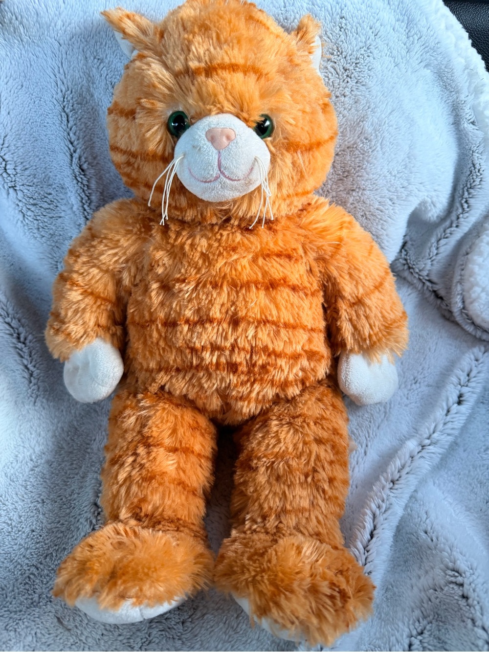 Retired 2011 Build a Bear tabby cat plush EUC 14”